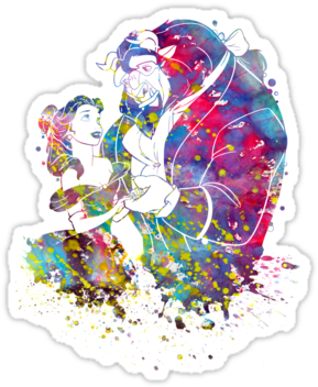 Download Beauty And The Beast Belle Disney Princess Watercolor Beauty And The Beast Canvas Print Small Png Image With No Background Pngkey Com