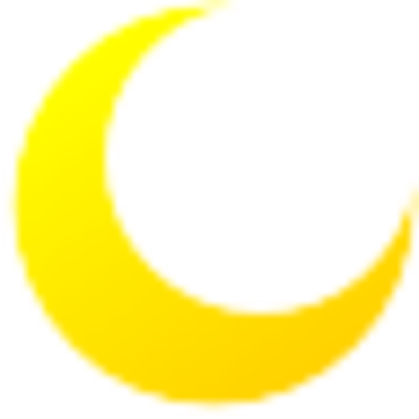 Download Transparent Moon Clipart - Yellow Half Moon Png PNG Image with