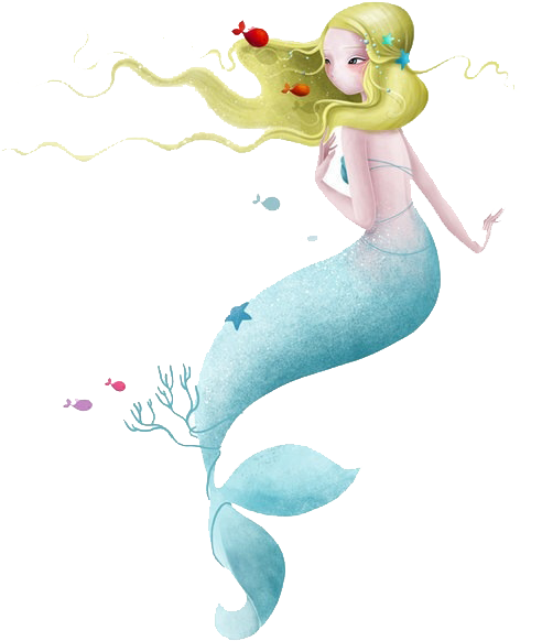 Art Watercolor Painting Drawing Illustration - Mermaid Transparent Watercolor (550x624), Png Download