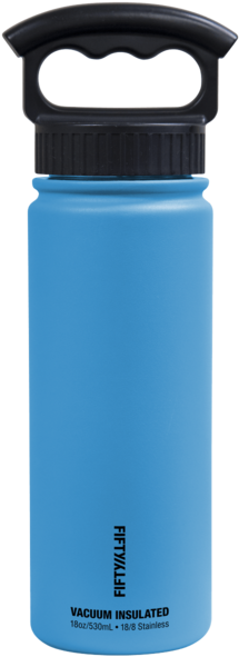 18oz Bottle With Wide Mouth Or Flip Lid - Fifty Fifty Bottles (600x600), Png Download