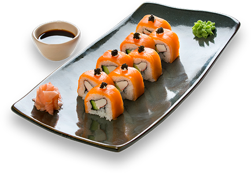 Smoked Salmon Maki Rolls (560x560), Png Download