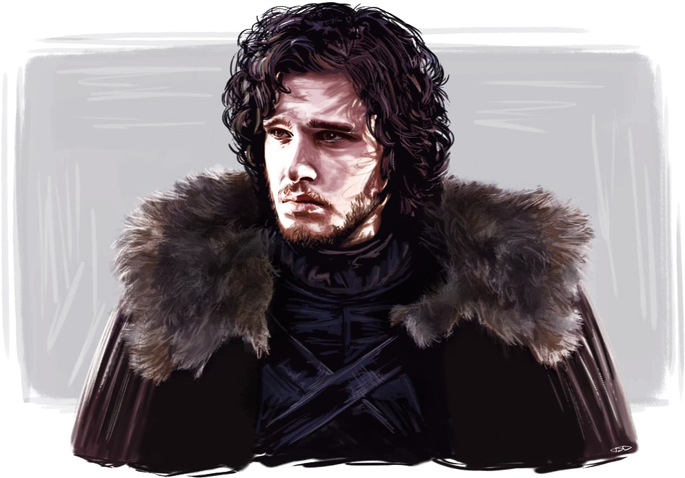 Jon Snow Png Hd Quality - Game Of Thrones Digital Art (1024x760), Png Download