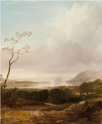 The Clyde Near Dumbarton By Horatio Mcculloch - Painting (600x400), Png Download