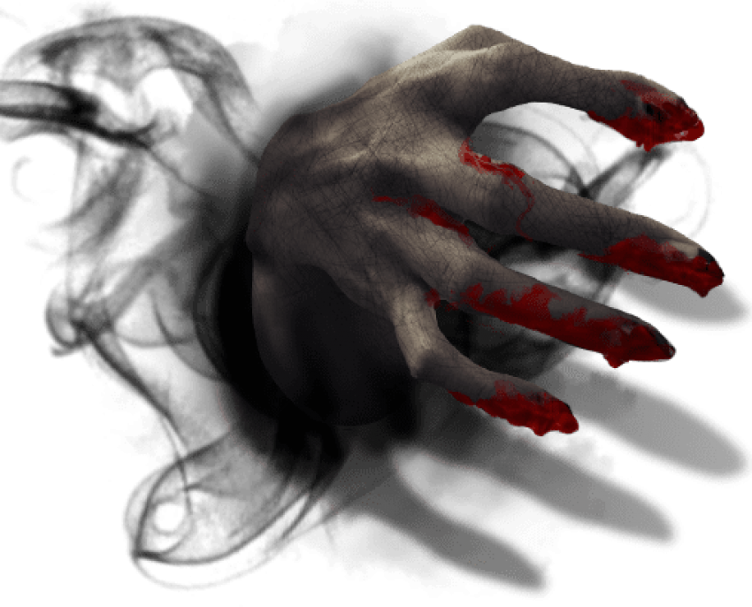 Ghost Hand Png (507x409), Png Download