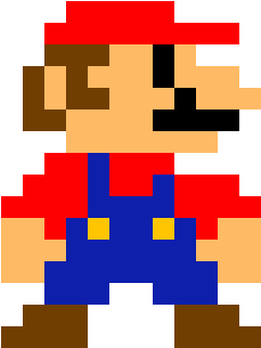 Tonight At The Albany Barn - Draw 8 Bit Mario (640x546), Png Download
