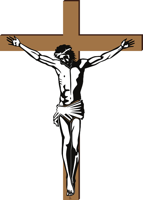 Symbol, Cross, Christian, Religion, Christ, Jesus - Jesus On The Cross Symbol (459x640), Png Download