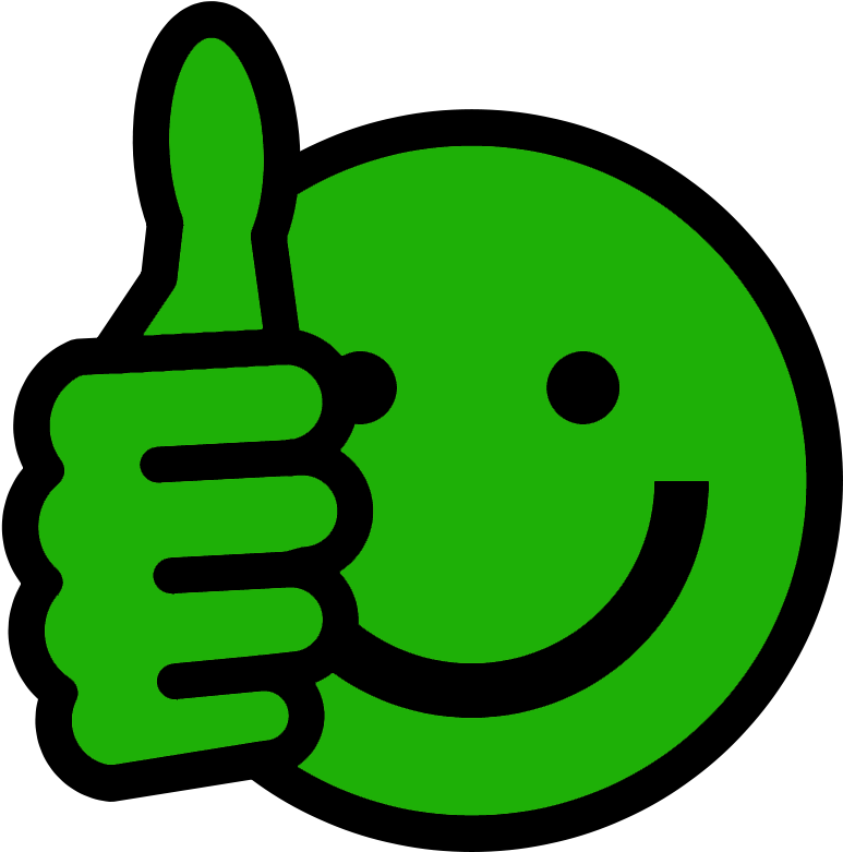 Thumbs Up Smiley - Thumbs Up Emoji Green (800x800), Png Download