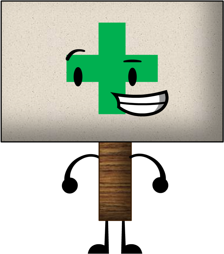 Plus Sign - Bfdi Sign (1100x1242), Png Download