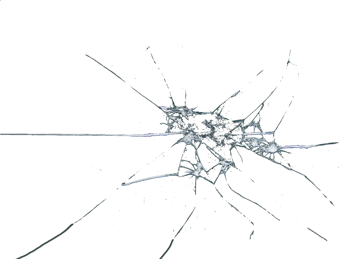 Broken Clipart Shattering Glass - Broken Cracked Glass Png (1536x1024), Png Download