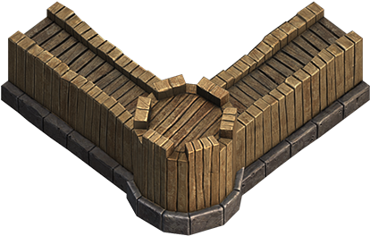 They Shield Buildings From Attack And Slow Down Invading - Wall Png (413x413), Png Download