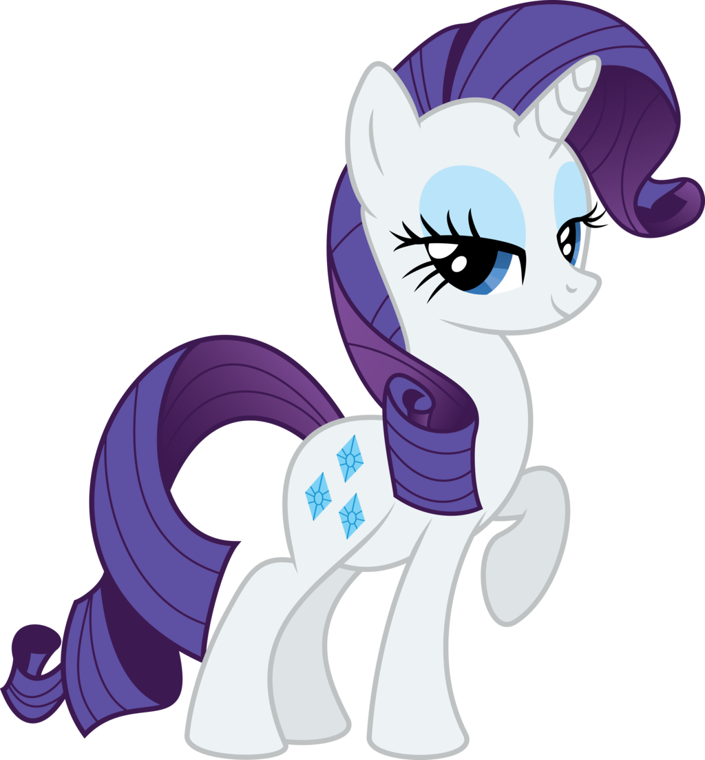 1395279010971 - My Little Pony Rarity (1024x1103), Png Download