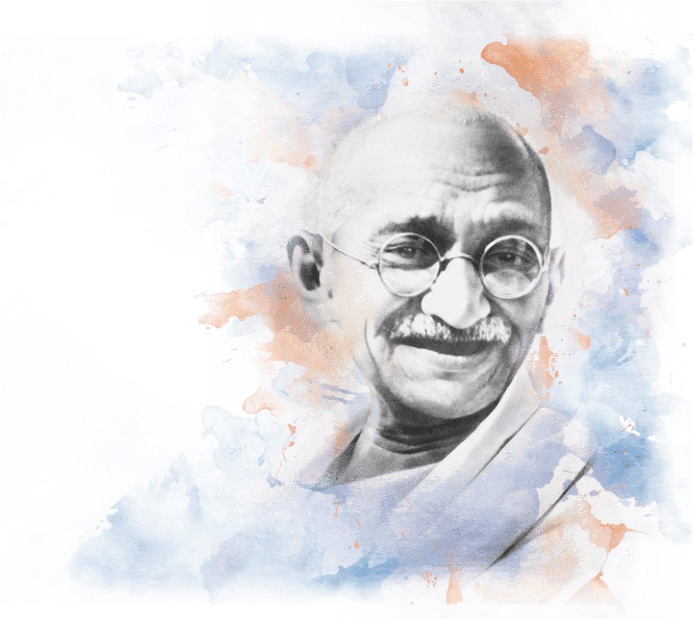 Mahatma Gandhi Png Picture - Mahatma Gandhi (1450x1213), Png Download