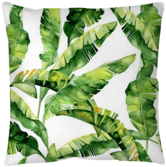Seamless Watercolor Illustration Of Tropical Leaves, - Dense Jungle Round Mouse Pad Customized Non Slip Rubber (400x400), Png Download