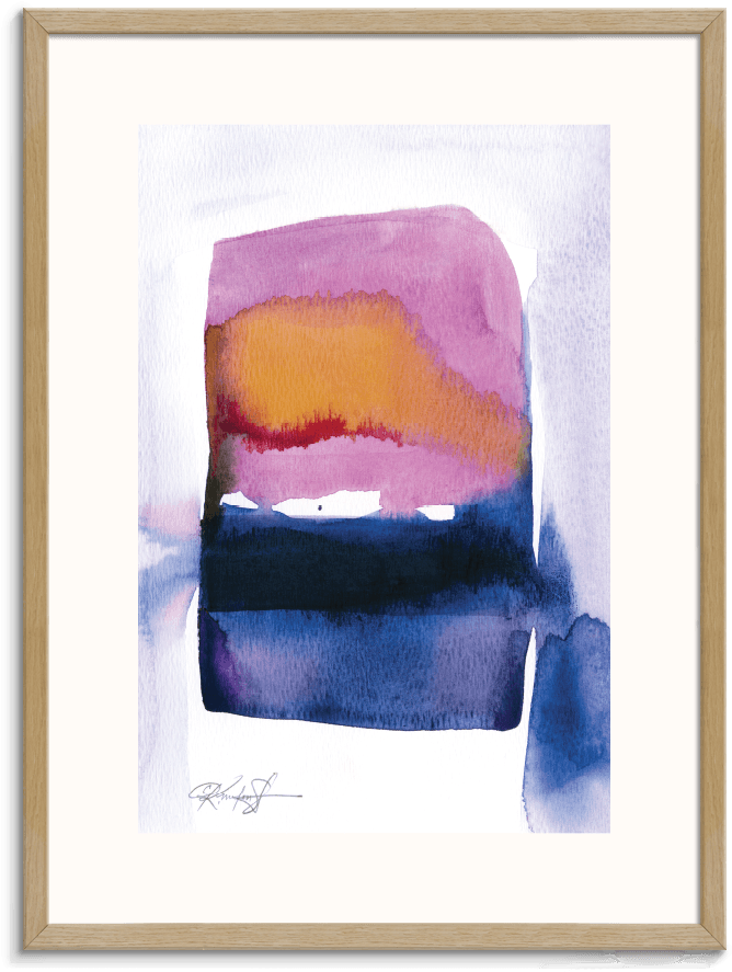 September 20, 2017 In By Artist Lane - Watercolour Abstraction 217 By Kathy Morton Stanion (900x900), Png Download