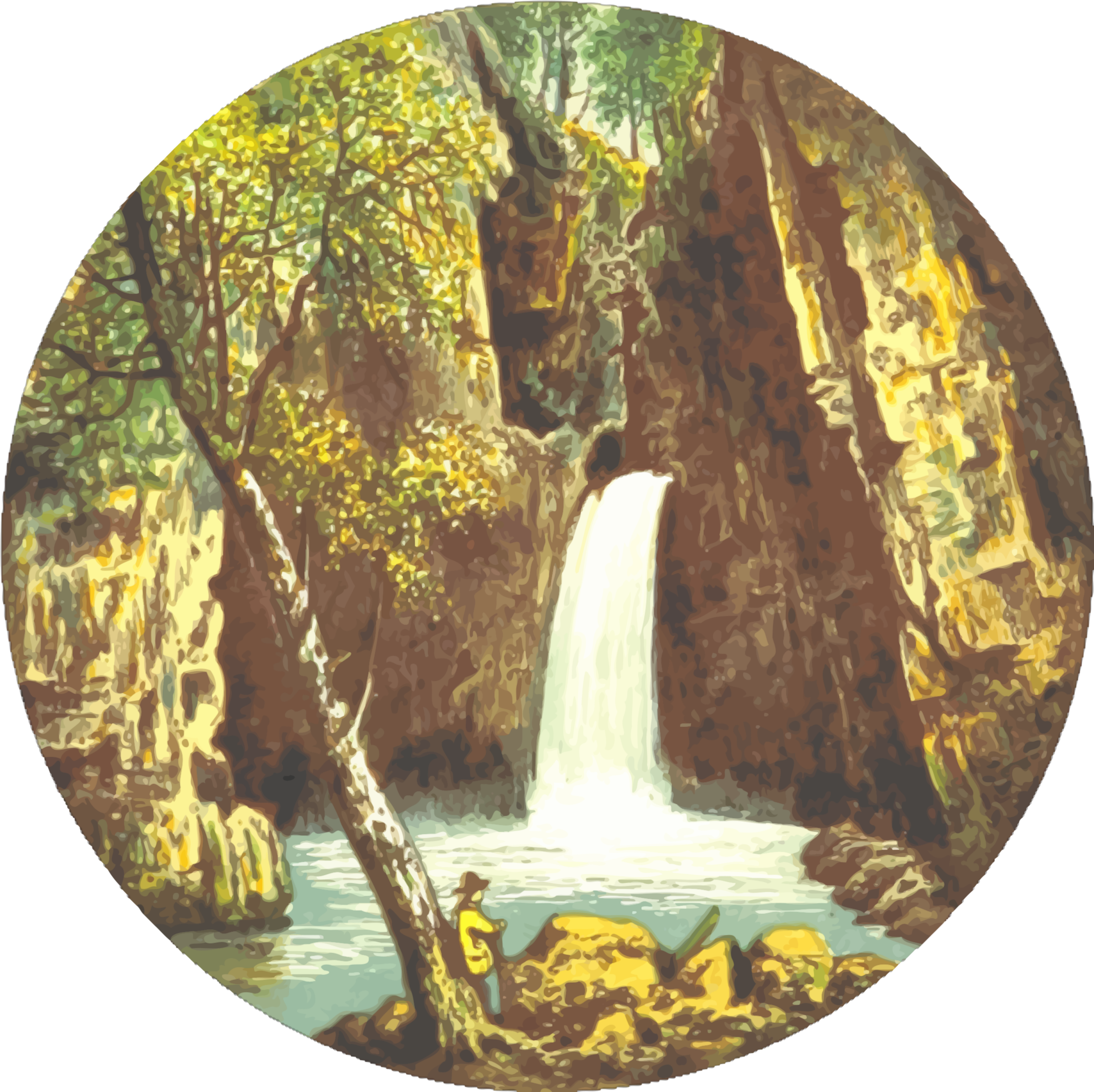 Caldron Linn Waterfall Falls Of Foyers Inversnaid Cauldron (751x750), Png Download