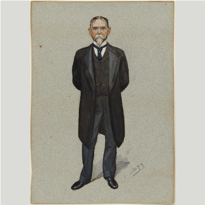 John Milton Hay, Watercolor Portrait By Sir Leslie - Gentleman (1079x415), Png Download