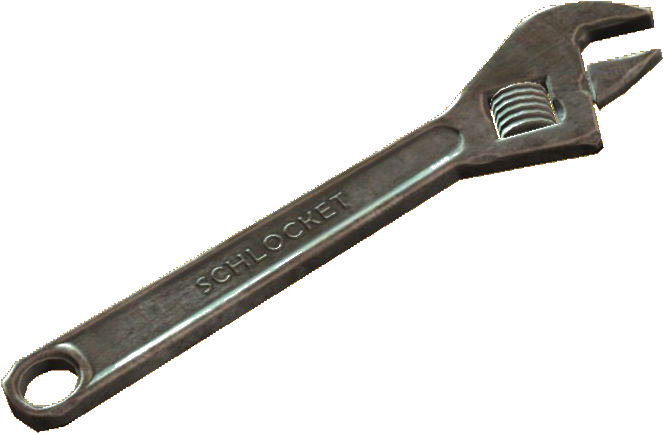 Adjustable Wrench - Wrench Fallout 4 (723x545), Png Download