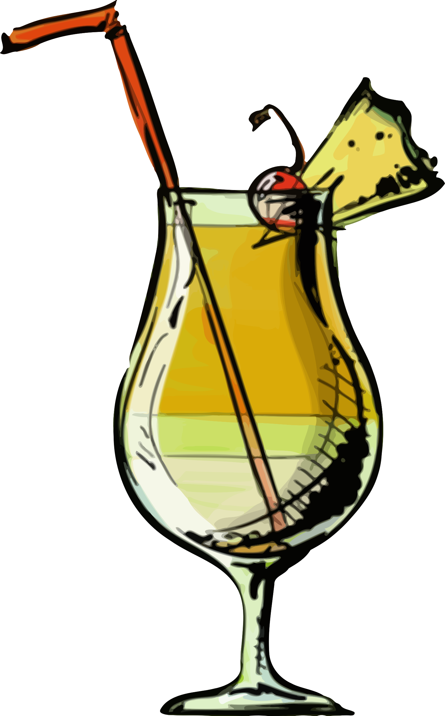 This Free Icons Png Design Of Pina Colada Cocktail (1492x2400), Png Download