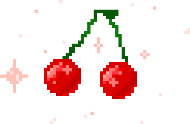 Cherry - Cherry Pixel Transparent (650x440), Png Download