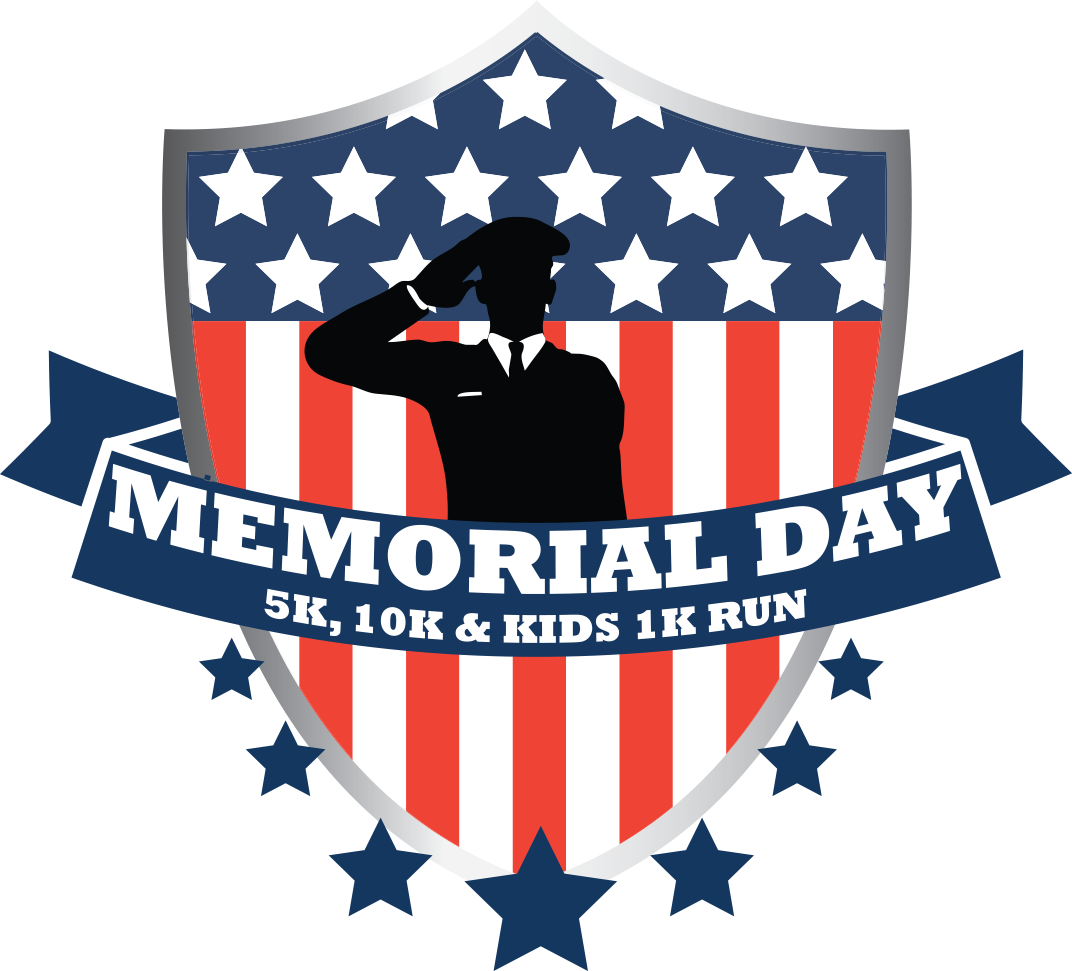 Picture Black And White K Kids Run Hemet Ca Active - Memorial Day 5k (1072x971), Png Download