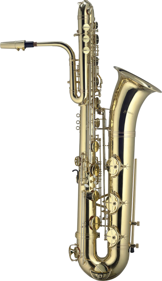 Bass Saxophone - Levante Lv-sb5105 Bbb Bass Saxophone W/ Light Case (659x1140), Png Download