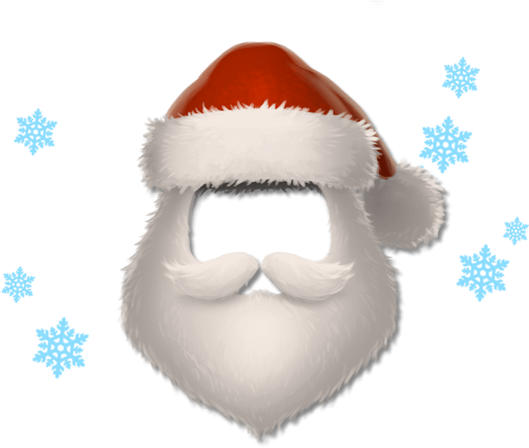 Helm Xmas15 Santa - Santa Claus Hair Png (778x706), Png Download