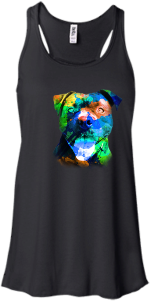 Watercolor Pit Bull - Shirt (600x600), Png Download