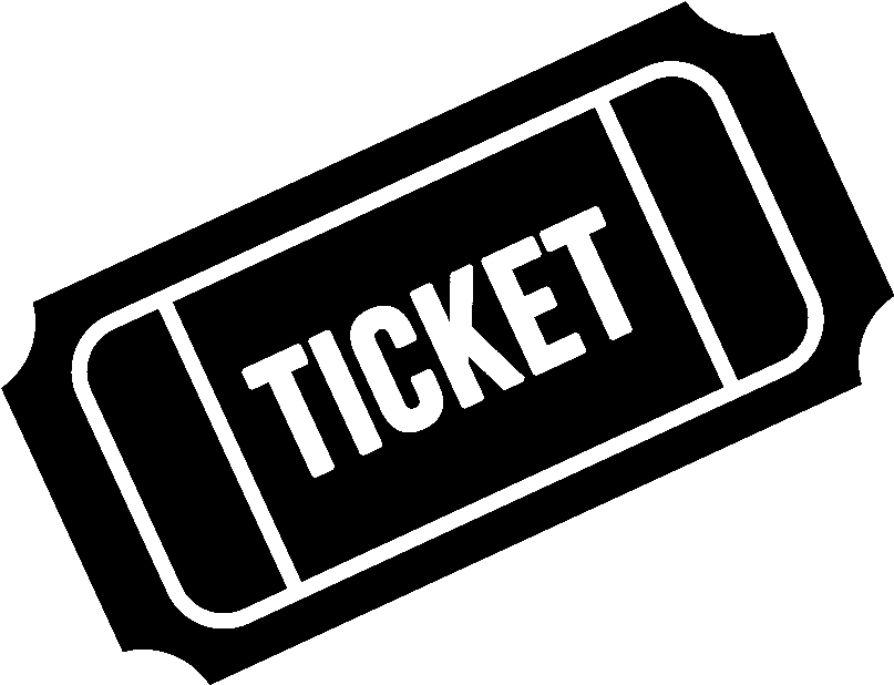 Ticket Png Photo - Ticket Black And White Png (864x672), Png Download