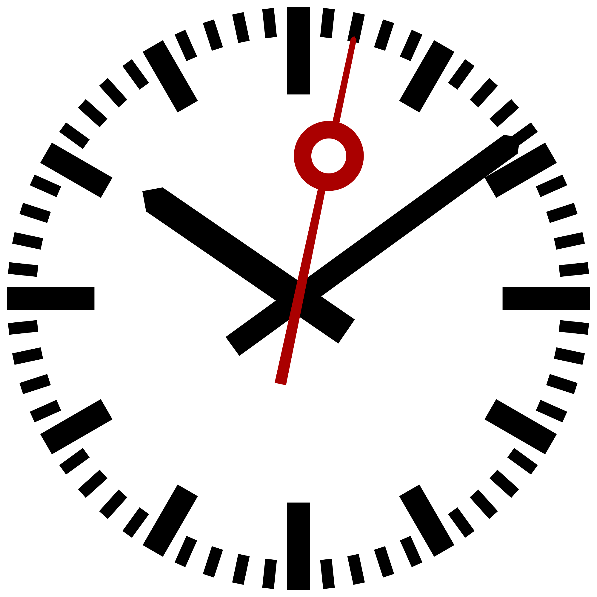 Download And Use Clock Png Clipart - Swiss Railway Clock Face (2000x2000), Png Download