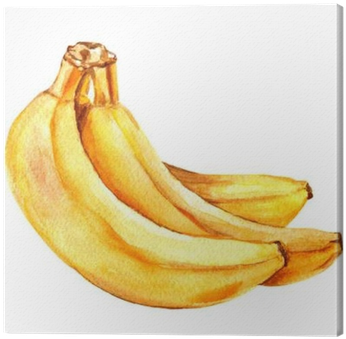 Banana Watercolor (400x400), Png Download