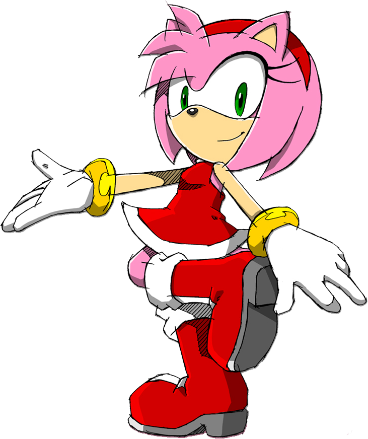 Sonic Channel Sketch Amy Rose - Amy Rose (742x888), Png Download