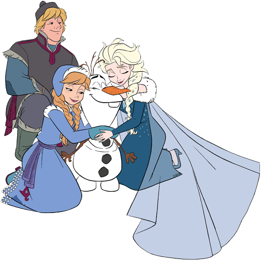 Vector Free Download Frozen Clip Art Disney - Olaf's Frozen Adventure Coloring Pages (517x516), Png Download