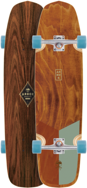 Arbor Hybrid Premium Longboard Skateboard, Complete - Arbor Hybrid Foundation Skateboard (620x620), Png Download