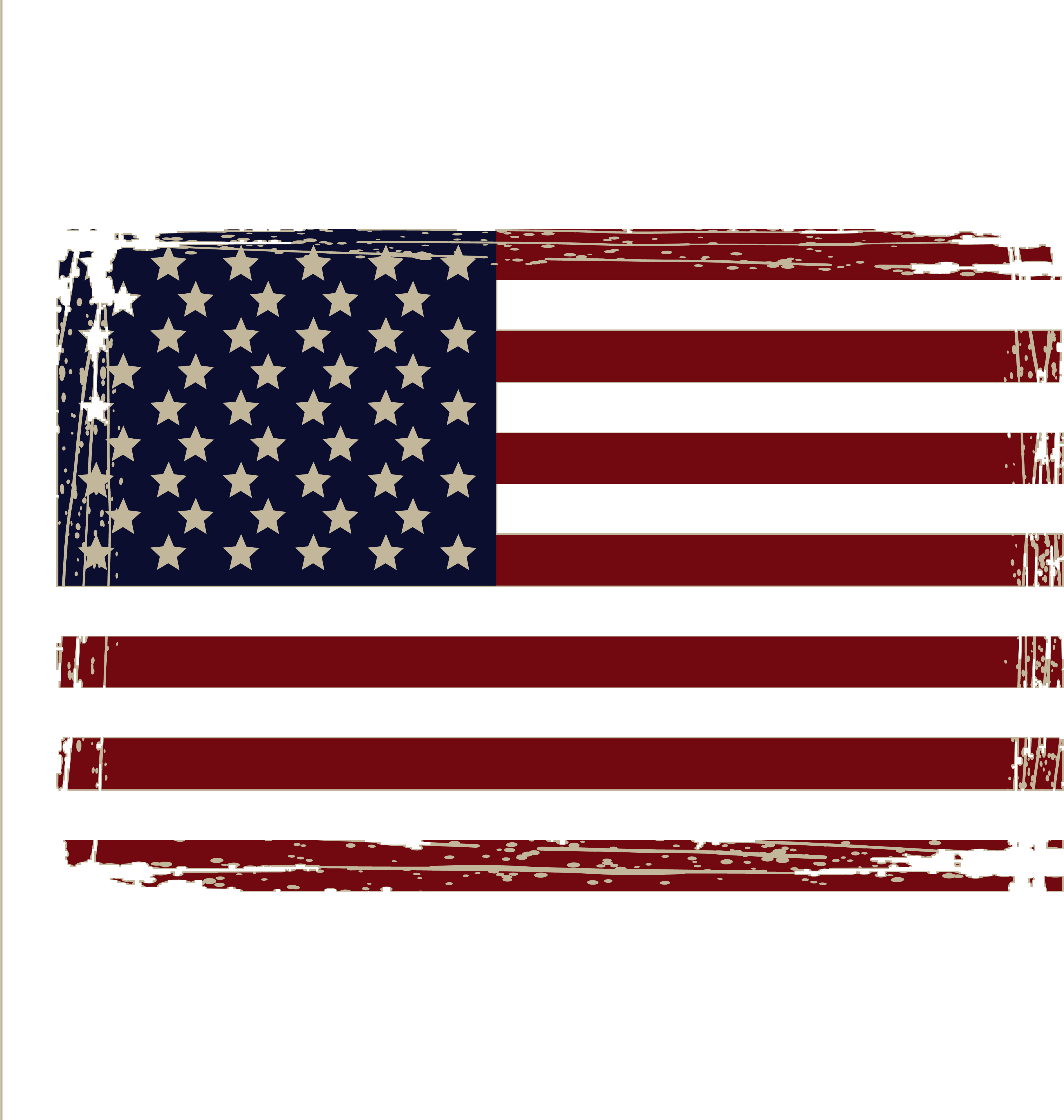 Distressed American Flag Png Picture Freeuse Library - American Flag Distressed Png (4000x4000), Png Download
