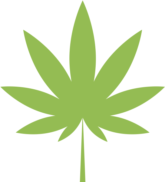 Weed Leaf Silhouette Clipart (700x700), Png Download