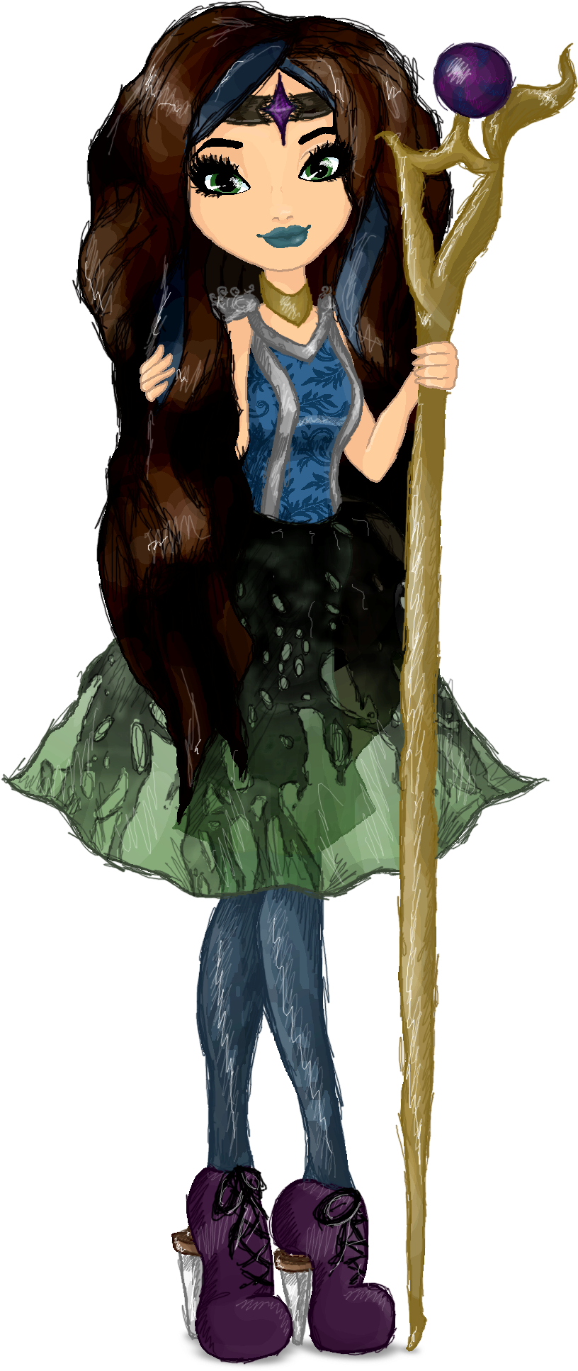 Lefay - Ever After High Merlin (1000x2000), Png Download