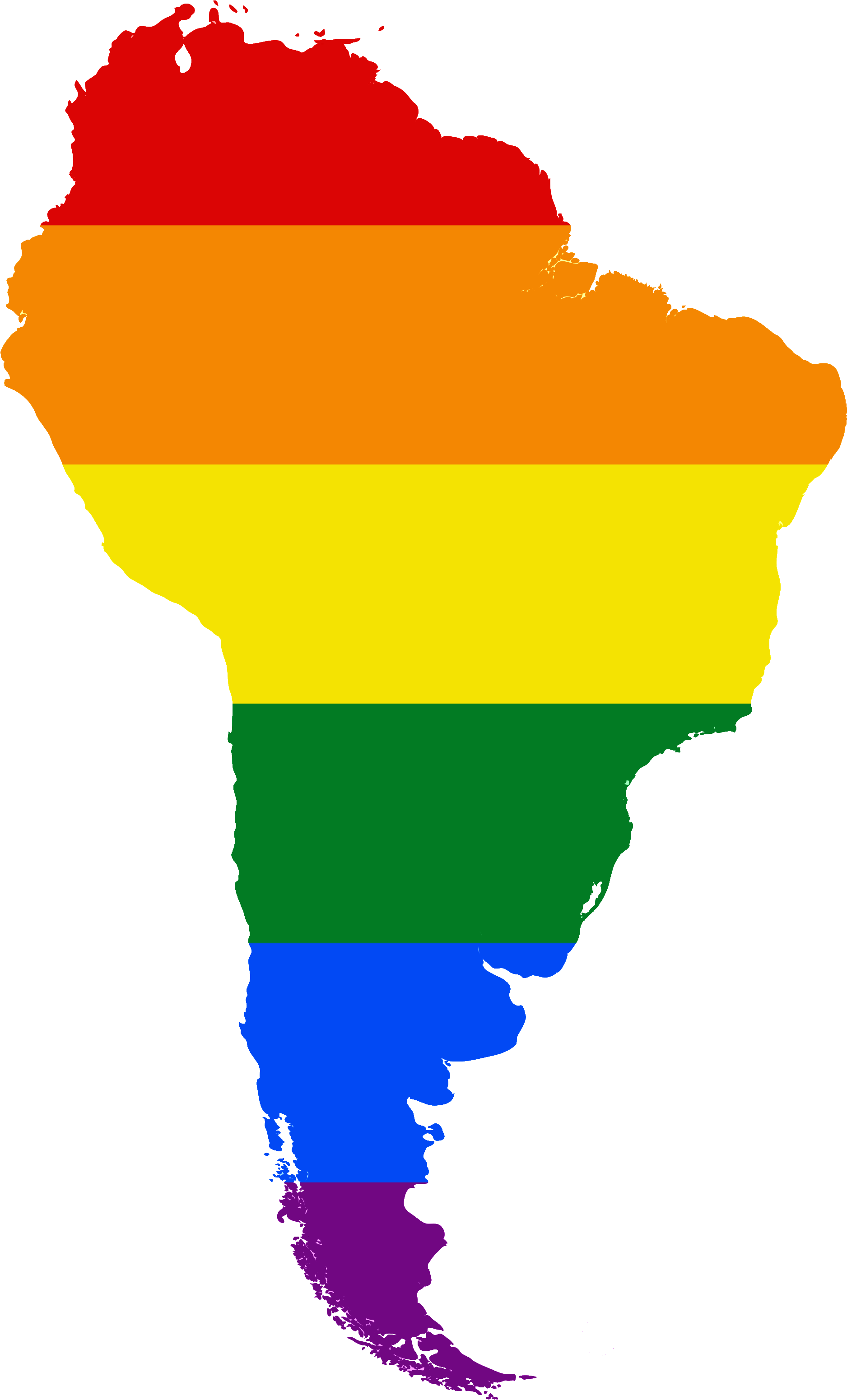 Lgbt Flag Map Of South America - Issues In Democratic Consolidation By Scott Mainwaring (2000x3158), Png Download