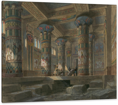 Frenchman Philippe Chaperon Was A Painter And Theater - Aida Verdi (400x353), Png Download