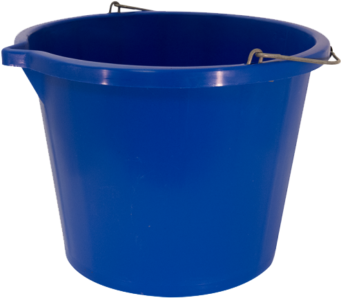 Bucket - Blue Bucket Transparent (500x500), Png Download