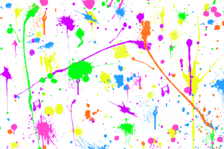 Neon Paint Splatter Png (450x300), Png Download