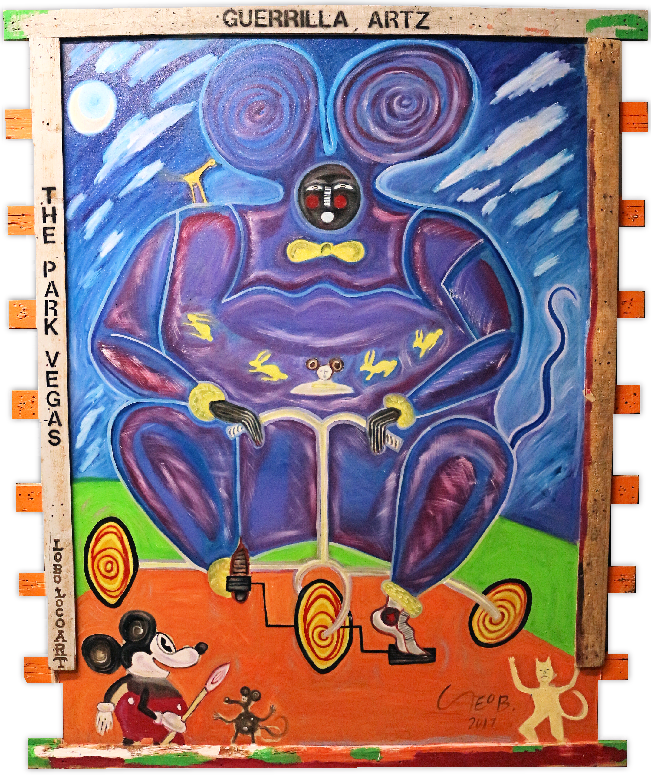 Lobo Loco - Illustration (2151x2567), Png Download