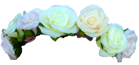 Blue Flower Crown - Flower Crown Png (500x254), Png Download