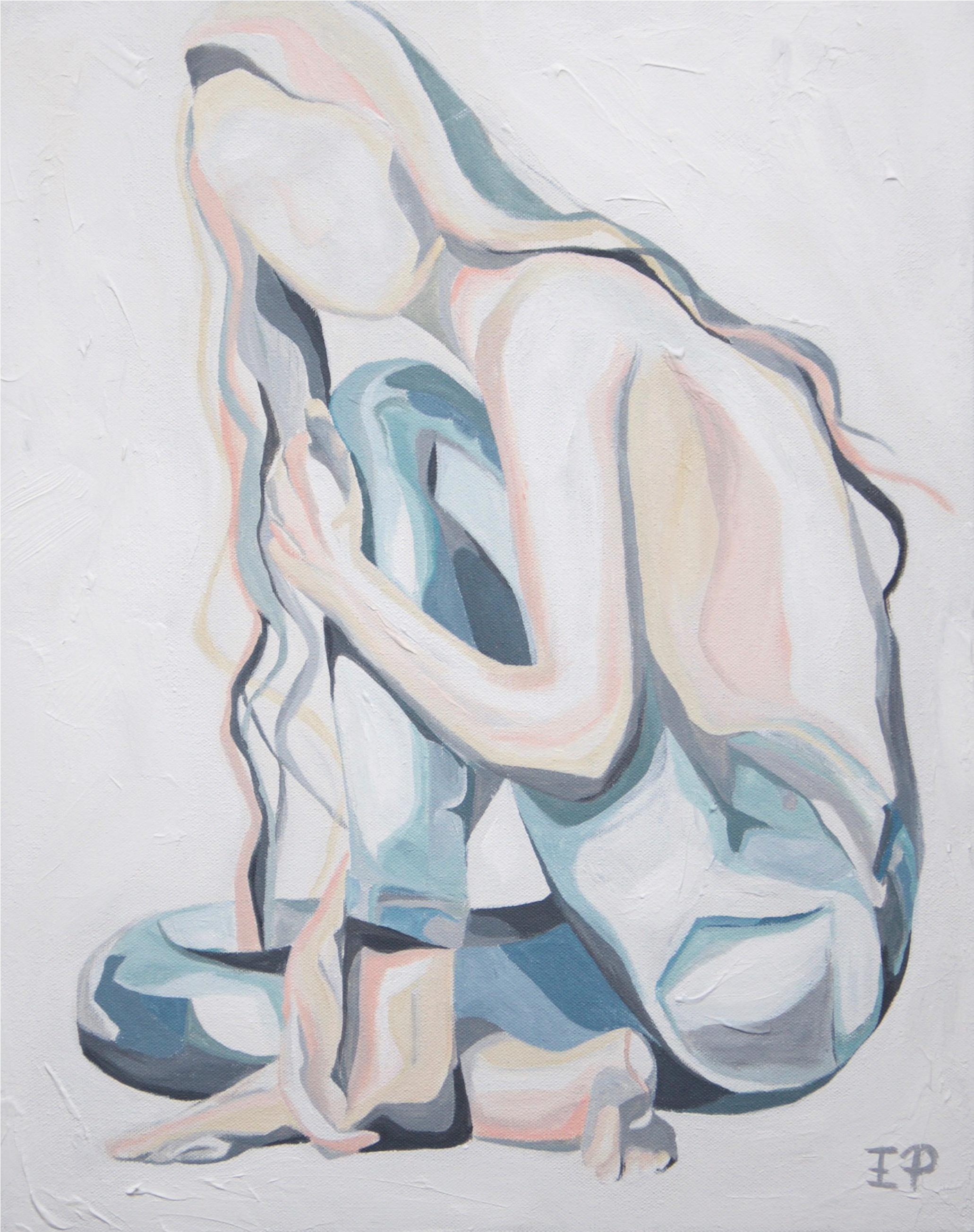 Picture Transparent Stock Girl In Denim Modern Figurative - Painting (2290x2897), Png Download