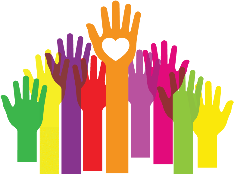 Hands Up Clipart Png - Hands To Larger Service (832x614), Png Download