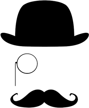 Monocle Top Hat Transparent Image - Transparent Monocle (453x500), Png Download