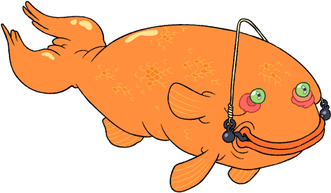 Giant Goldfish - Goldfish Adventure Time (502x313), Png Download