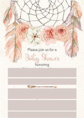 Error Message - Pink Bohemian Baby Shower (400x400), Png Download
