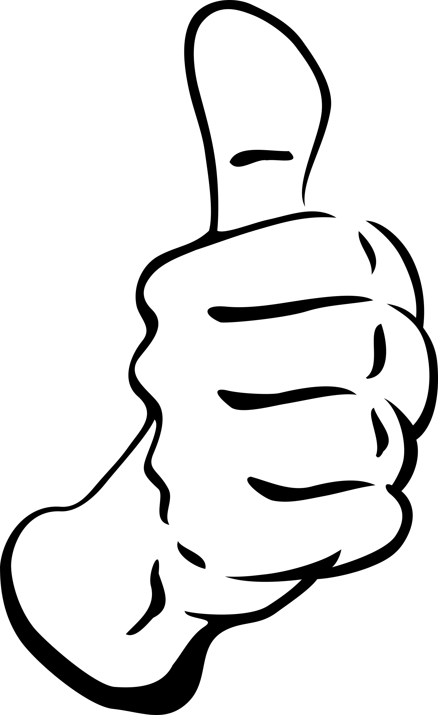 Thumbs Up Transparent - Thumbs Up Clip Art (896x1460), Png Download