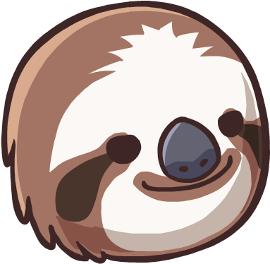 Clip Art Free Sloth - Sloth Clipart (500x500), Png Download