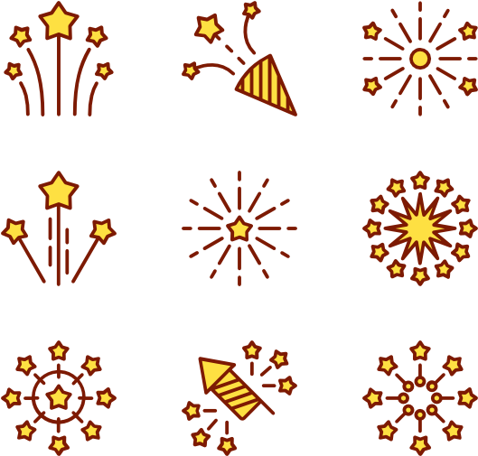 Fireworks - Firework Icon Transparent Background (600x564), Png Download